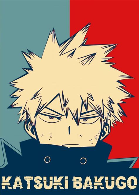 Katsuki Bakugo Pop Art Poster Print Metal Posters In 2020