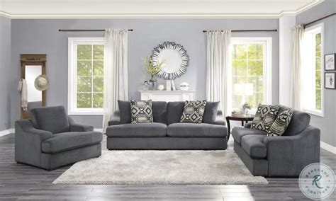 Orofino Dark Gray Living Room Set From Homelegance Coleman Furniture