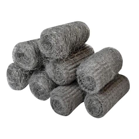 Faithfull Steel Wool Assorted Grades 20g Rolls Pack 8