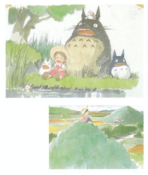 My Neighbor Totoro Hayao Miyazaki Studio Ghibli Kusakabe Mei And Totoro Studio Ghibli