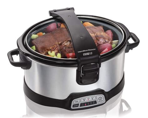 Hamilton Beach 33467 Programmable Stay Or Go Slow Cooker 6 Quart