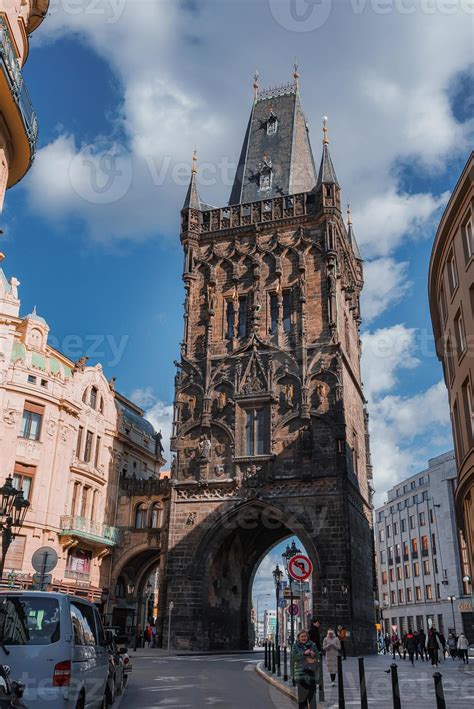 Powder Gate Tower In The Old Town Of Prague 22502193 Stock Photo At