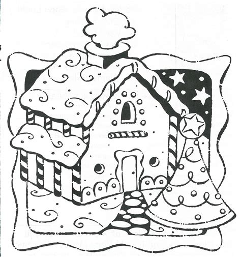 Gingerbread House Coloring Pages Printable Printable World Holiday