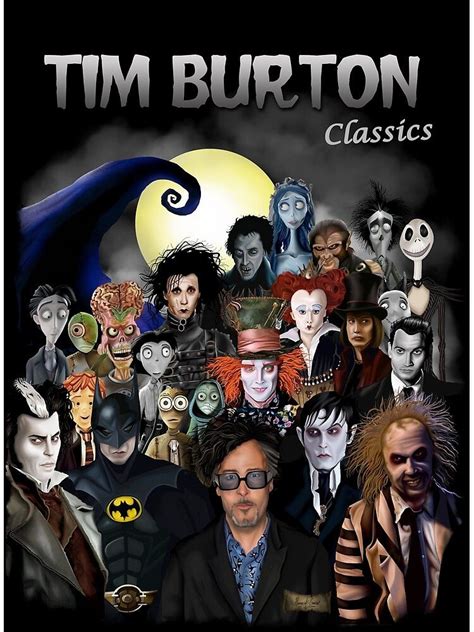 Tim Burton Classics Poster By Hvmberto Garza Tim Burton Tim Burton