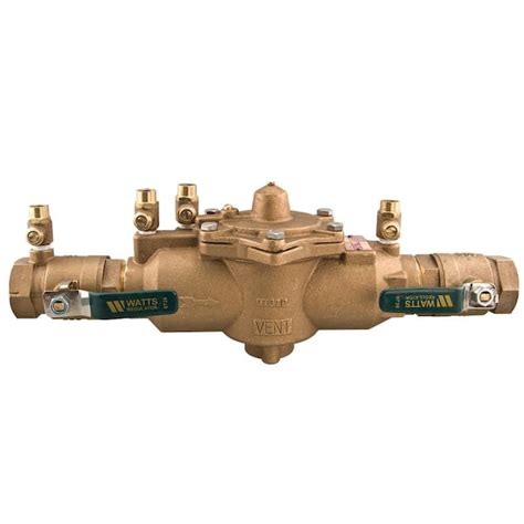 Watts 1 In Fpt X Fpt Bronze Reduce Pressure Zone Assembly Backflow
