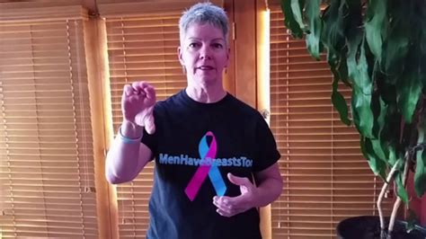 Faces Of Male Breast Cancer Awareness Meet Patty Sign Language