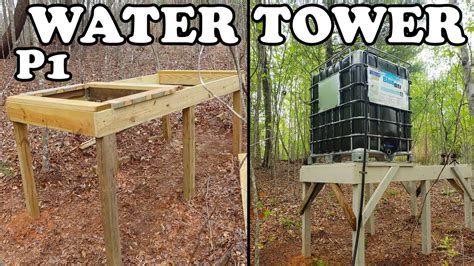 Off Grid Water Tower Part 1 Of 2 New 2022 Design Youtube