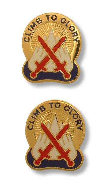 Army Crest 10th Mountain Division Climb To Glory Genuine Us Militaria