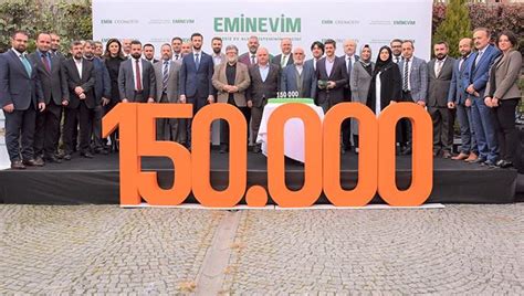 Türkiye'nin en batısından en doğusuna kadar olan tüm illerde eminevim şubeleri yer. Eminevim, faizsiz sistemle 150 bininci teslimatını yaptı