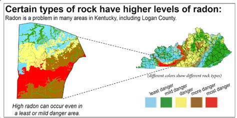 Example Of Newly Developed Map Showing Radon Danger Levels Based On