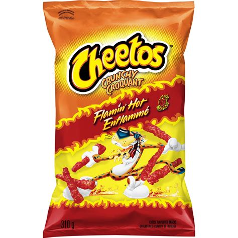 Cheetos Flamin Hot Crunchy Cheese Flavoured Snacks Walmart Canada My