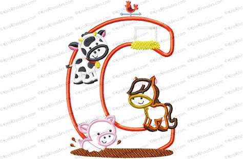 Cool haircut designs for men offer a fun way to create a unique style. Letter C Farm Animal Applique Embroidery Design - Kris Rhoades
