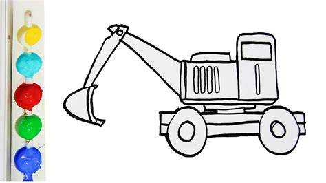Cara Menggambar Dan Mewarnai Traktor Glitter A Tractor Coloring Page
