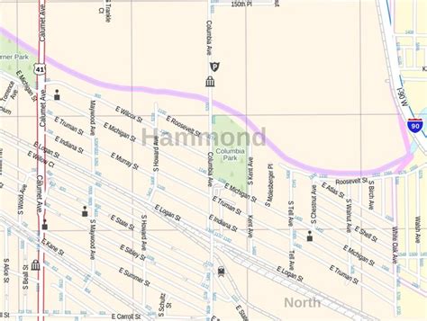 Hammond Map Indiana