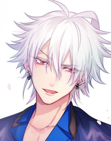 Kemu🎤🎙💙☠️ On Twitter In 2021 White Hair Anime Guy Cute Anime Boy