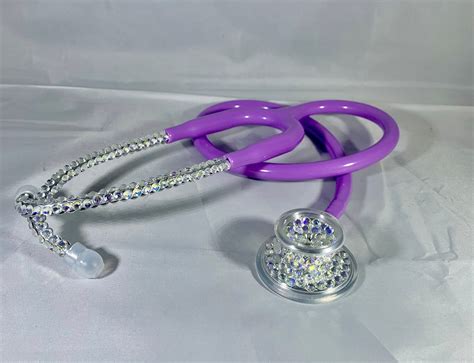 Iridescent Pastel Purple Mdf Stethoscope Etsy