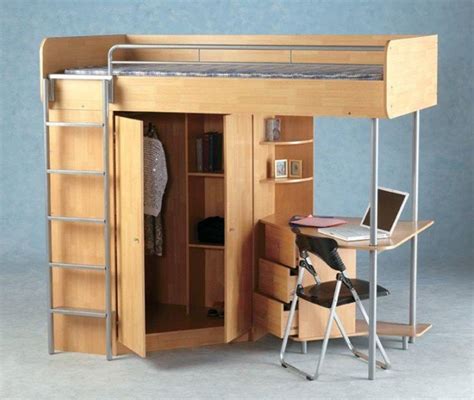 Awasome Loft Bed With Walk In Closet Underneath Ideas