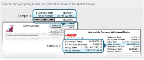 Most providers let you download your insurance card online. You can find your policy number on your bill as shown in the samples below. - MyCheckWeb.Com