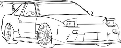 Kids and adults have the feeling of feel colors through. S13 Drifting Cars Coloring Pages : Kids Play Color