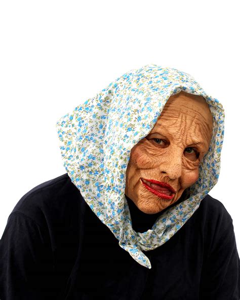 Grand Ma Grandma Female Old Lady Character Latex Face Mask Zagone