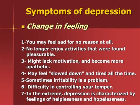 Depression often gets worse if it isn't treated, resulting in emotional, behavioral and health problems that affect every area of your life. PPT - Depression and Stress Management PowerPoint ...