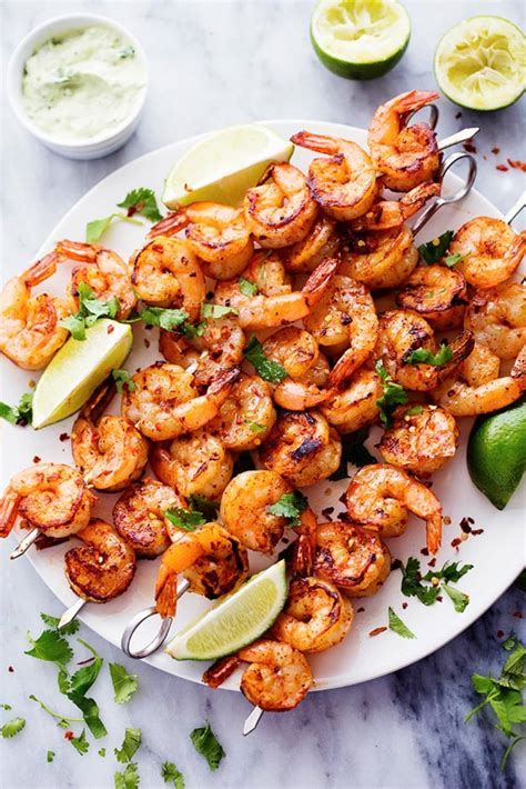 You Need This Grilled Spicy Shrimp With Creamy Avocado Sauce At Your