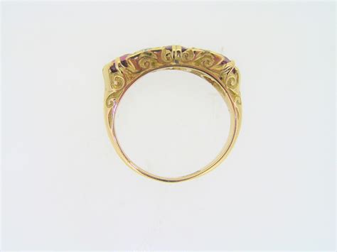 Victorian Ruby And Diamond Ring Berridges Jewellers Ipswich Vintage Shop