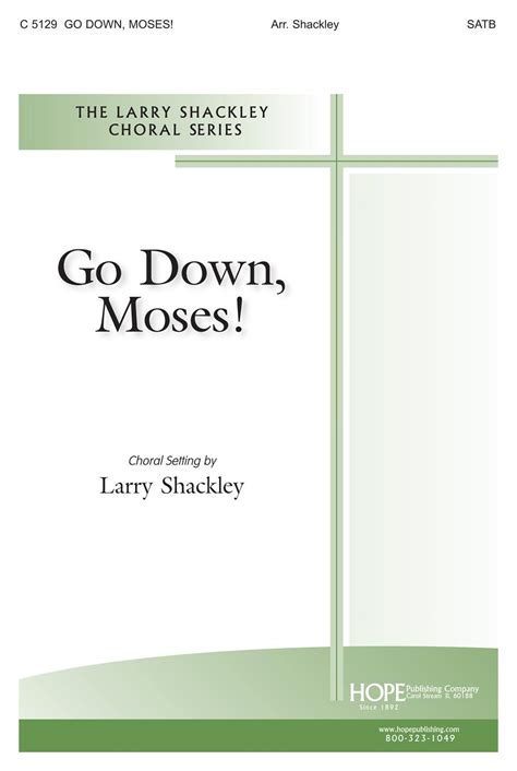 Go Down Moses Ls Satb Hope Publishing Company