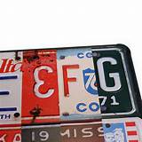 License Plate Alphabet Pictures