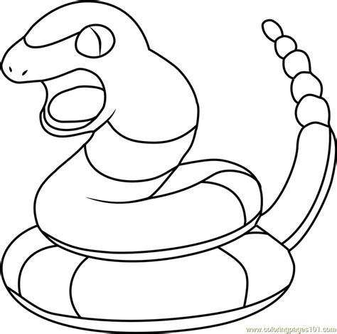 Ekans Pokemon Printable Coloring Page For Kids And Adults