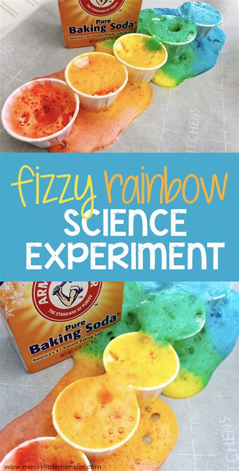 Rainbow Baking Soda Science Experiment For Kids Toddler Science