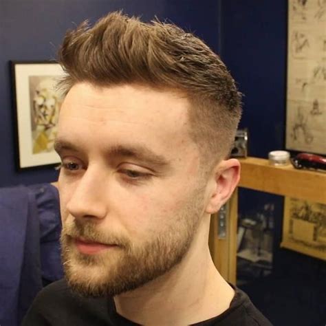 Products can make various cowlick hairstyles possible. Short Textured Fade Haircut For Men With Front Cowlick ...