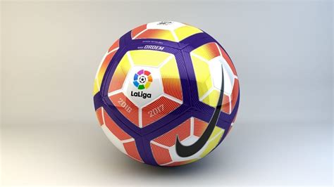 The other ball,accelerate,will be used during the rest of the laliga santander and laliga smartbank matches. Nike ORDEM 4 La Liga Official match ball 3D model MAX OBJ C4D