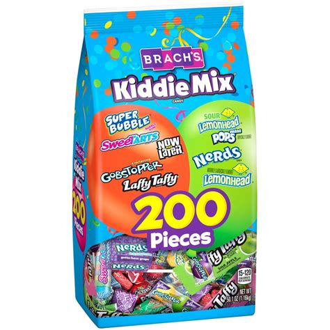 Brachs Kiddie Mix Super Bubble Sweetarts Now And Later Gobstopper