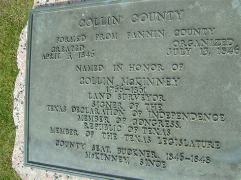 Collin county is located in the u.s. Monument to Collin County, old Collin County Courthouse ...