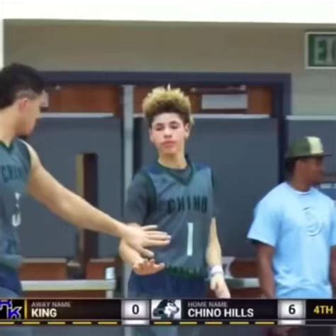 local man on twitter rt overtime when 14 year old lamelo played 16 year old jordan poole in