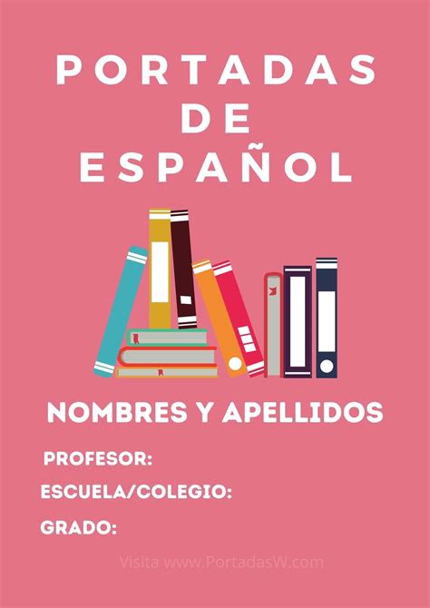 ᐅ Portadas de Español Tumblr《 Plantillas Word 2021 》 ️