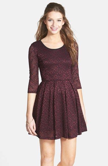 All In Favor Textured Floral Lace Skater Dress Nordstrom Women Lace