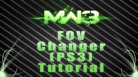 Mw3 Fov Changer Tutorial Ps3 German Moab Youtube