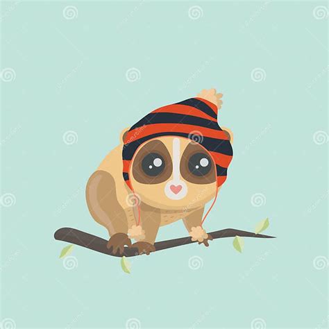 Cute Slow Loris Stock Vector Illustration Of Isolated 88737295