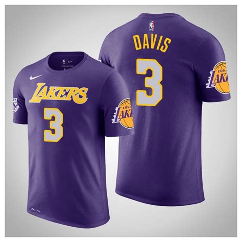 Zeigen sie einige solidarität mit anderen. Männer Anthony Davis Los Angeles Lakers # 3 Statement Lila ...