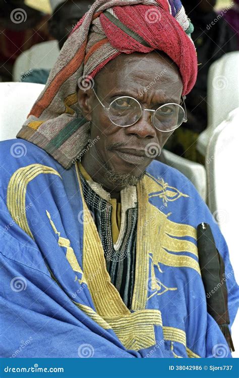 Portrait Of Ghanaian Man In Traditional Dress Editorial Photo Image