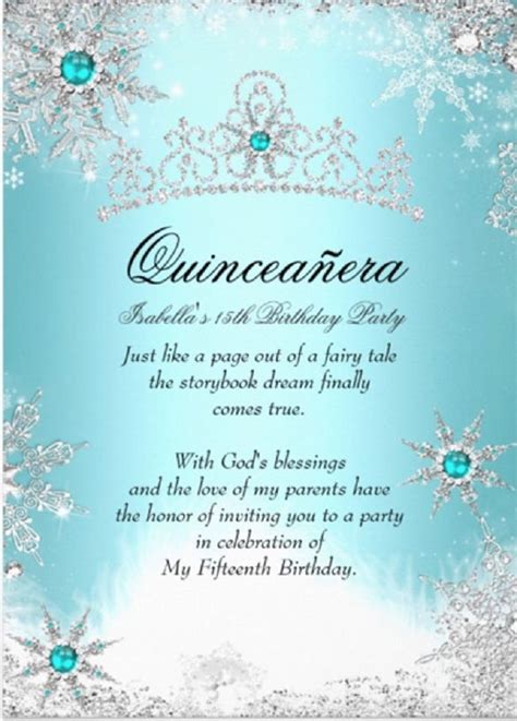 Quinceanera Wording Invitations Invitation Card