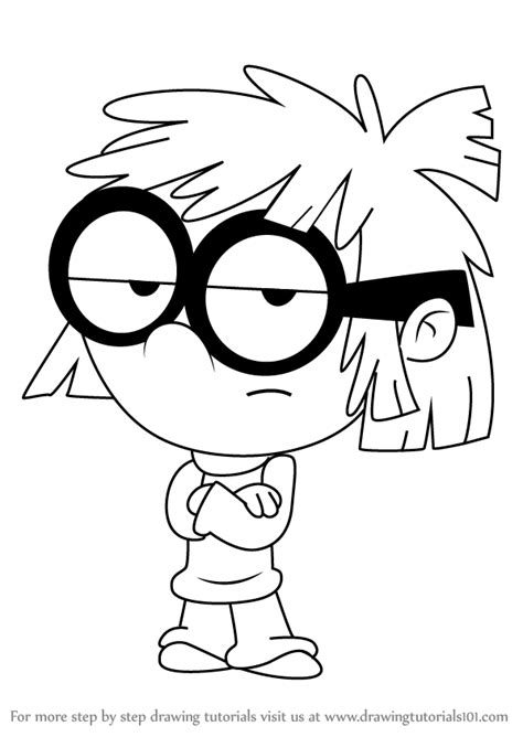 Learn How to Draw Lisa Loud from The Loud House (The Loud House) Step