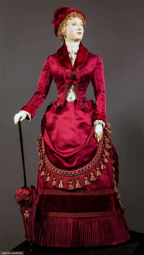 Top Sale Burgundy Historical Victorian Dress Ball Gown Punk Reenactment