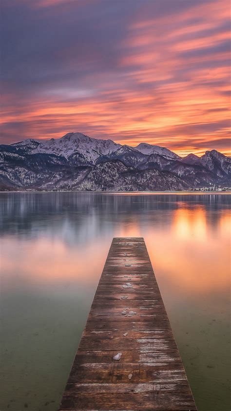 Bavarian Alps Germany Lake And Kochel Mountain During Sunset 4k Hd