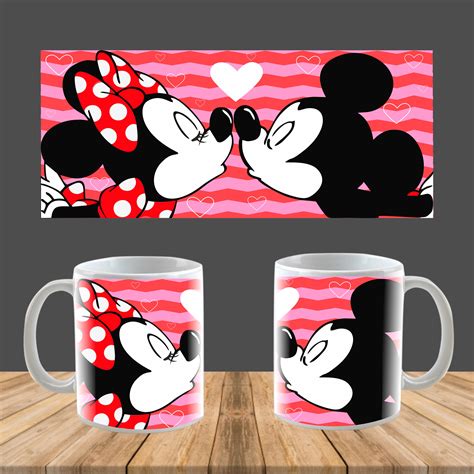 Plantillas Para Sublimar Tazas De Mickey Y Minnie Amor Subliplantillas