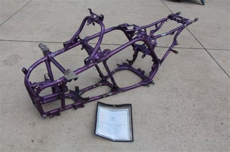 Find YAMAHA Banshee J Arm Frame Chassis Clean Paperwork Free Ship PURPLE In Macomb