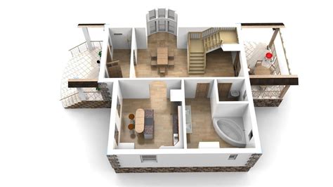 Modern House With Interior 3d Model Obj 3ds Stl