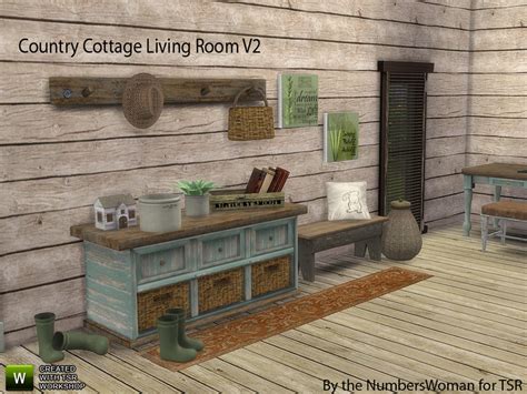 Sims 4 Ccs The Best Country Cottage Living V2 By Thenumberswoman